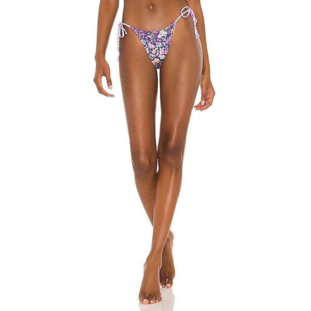LoveShackFancy Bikini Bottom XL Sunny Meadow Cheeky Tie Side Cheeky Reversible